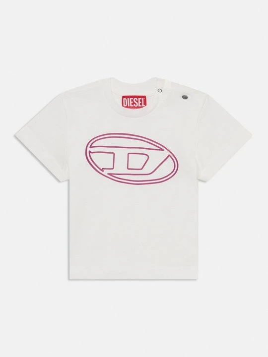 Zdjęcie produktu T-shirt z nadrukiem Diesel biały
