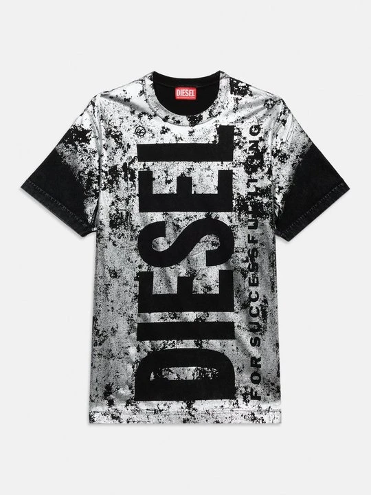 Zdjęcie produktu T-shirt z nadrukiem Diesel czarny