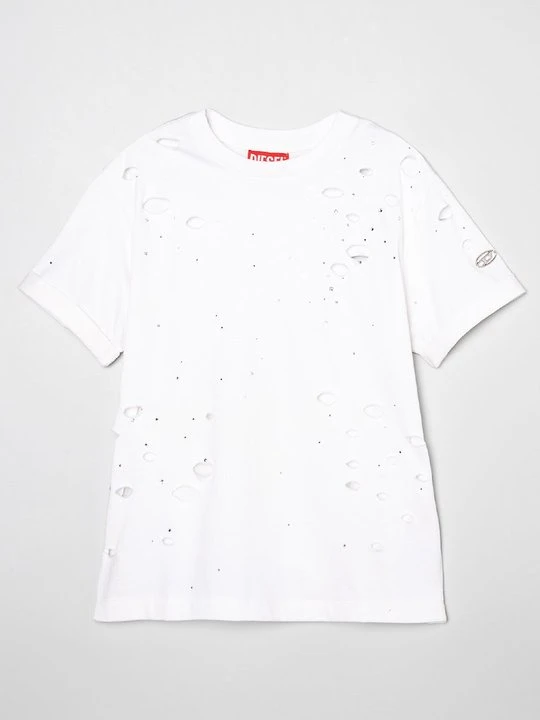 Zdjęcie produktu T-shirt z nadrukiem Diesel biały