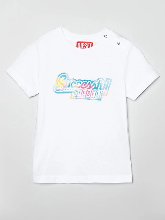 Zdjęcie produktu T-shirt z nadrukiem Diesel biały