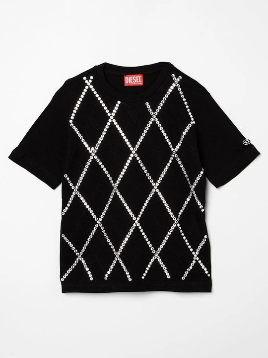 Zdjęcie produktu T-shirt z nadrukiem Diesel czarny