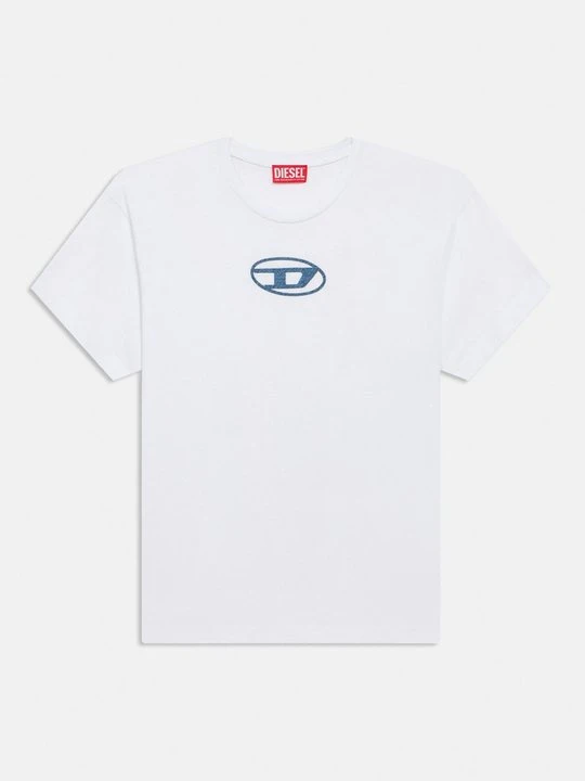 Zdjęcie produktu T-shirt z nadrukiem Diesel biały