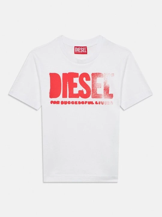 Zdjęcie produktu T-shirt z nadrukiem Diesel biały