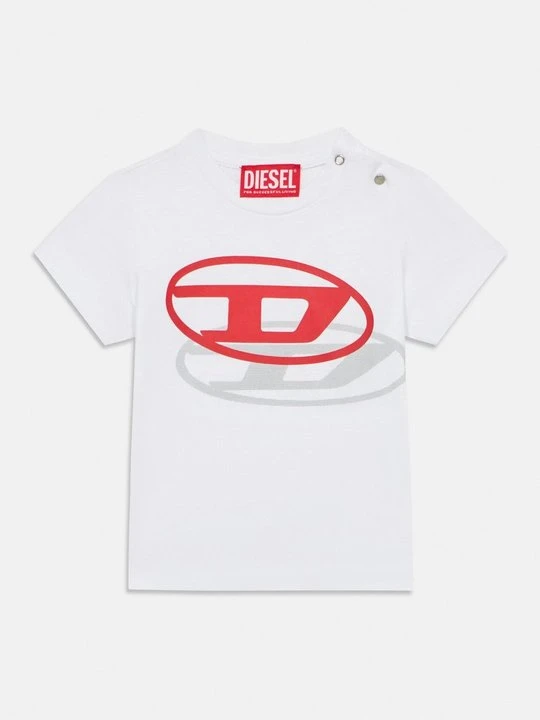 Zdjęcie produktu T-shirt z nadrukiem Diesel biały