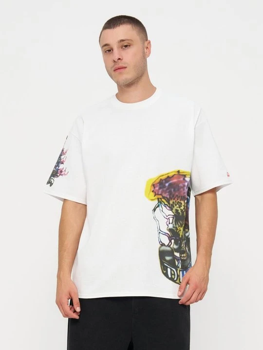 Zdjęcie produktu T-shirt z nadrukiem Diesel biały