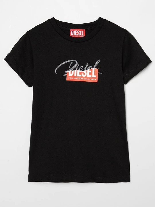 Zdjęcie produktu T-shirt z nadrukiem Diesel czarny