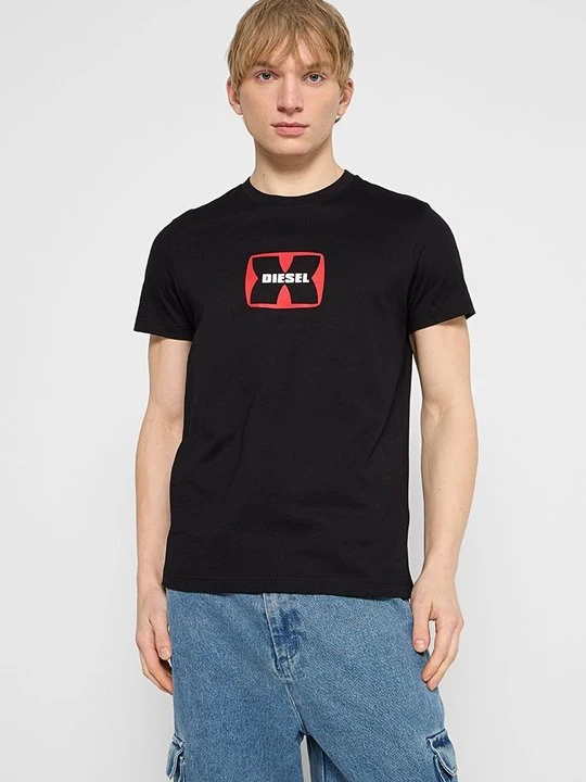 Zdjęcie produktu T-shirt z nadrukiem Diesel czarny