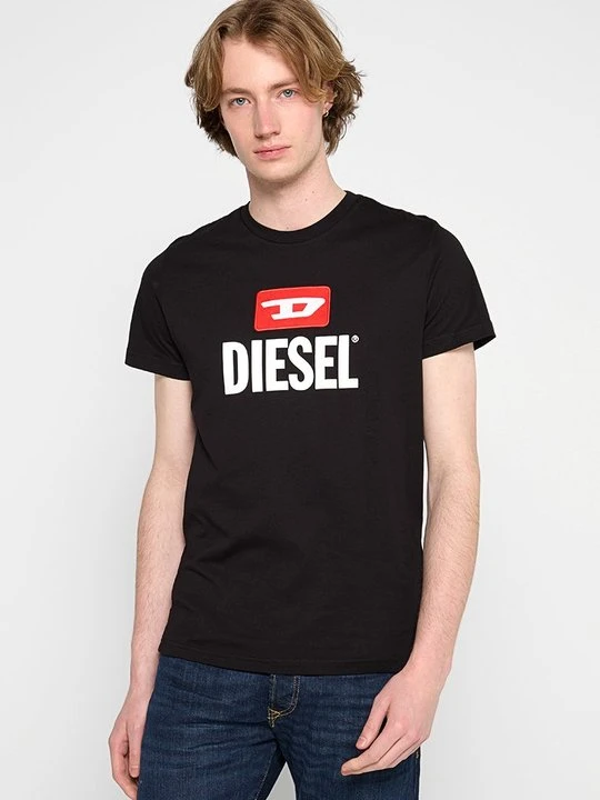 Zdjęcie produktu T-shirt z nadrukiem Diesel czarny