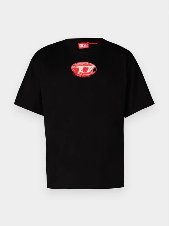 Zdjęcie produktu T-shirt z nadrukiem Diesel czarny