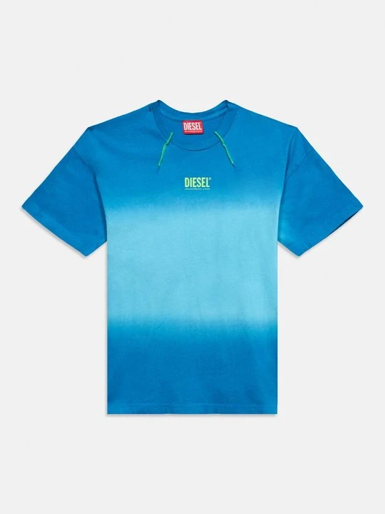 Zdjęcie produktu T-shirt z nadrukiem Diesel niebieski