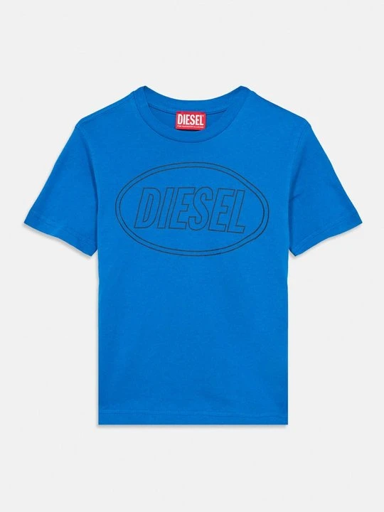 Zdjęcie produktu T-shirt z nadrukiem Diesel niebieski