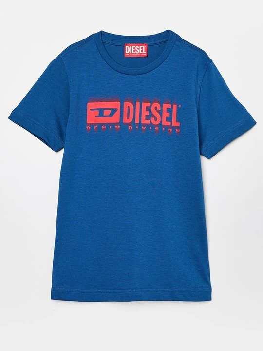 Zdjęcie produktu T-shirt z nadrukiem Diesel niebieski