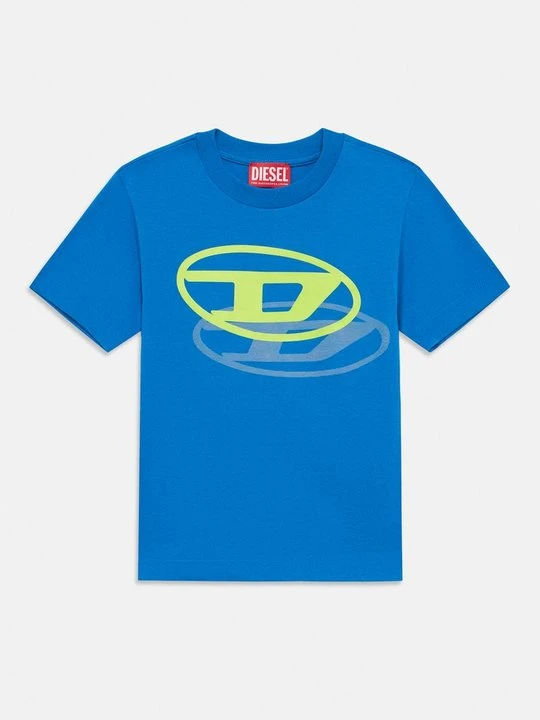 Zdjęcie produktu T-shirt z nadrukiem Diesel niebieski