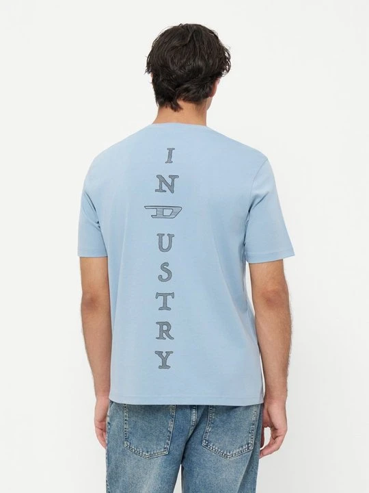 Zdjęcie produktu T-shirt z nadrukiem Diesel niebieski