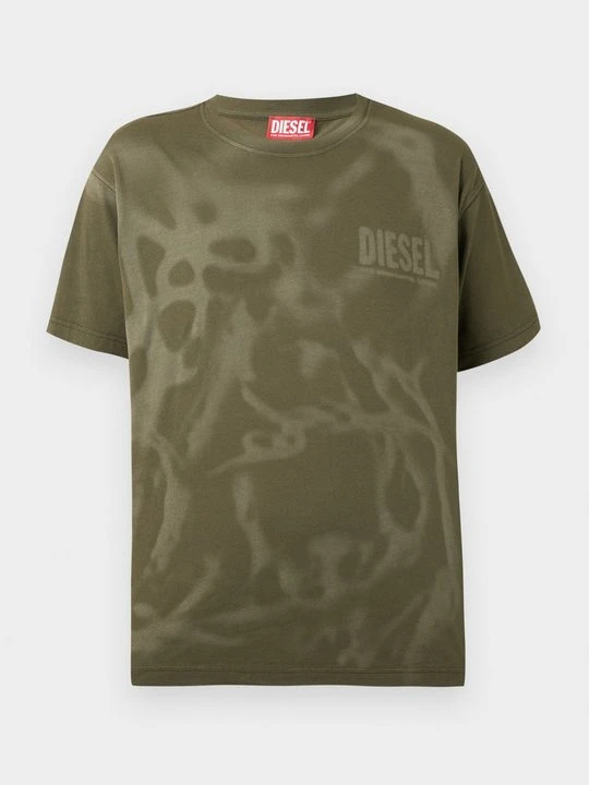 Zdjęcie produktu T-shirt z nadrukiem Diesel oliwkowy