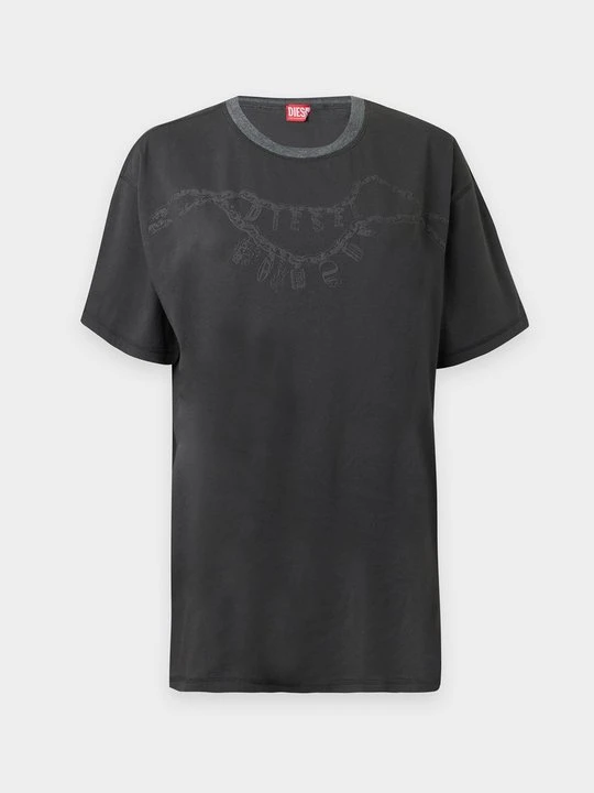 Zdjęcie produktu T-shirt z nadrukiem Diesel szary