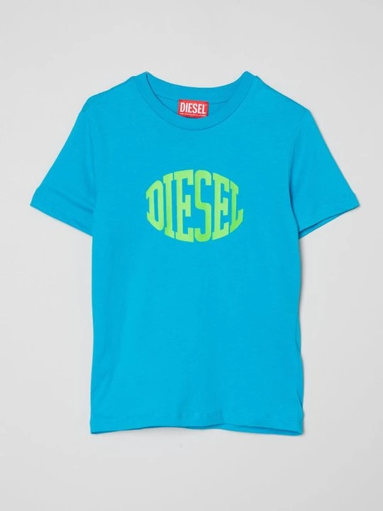 Zdjęcie produktu T-shirt z nadrukiem Diesel turkusowy