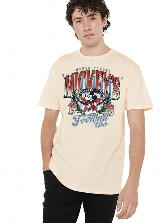 Zdjęcie produktu T-shirt z nadrukiem Disney beżowy