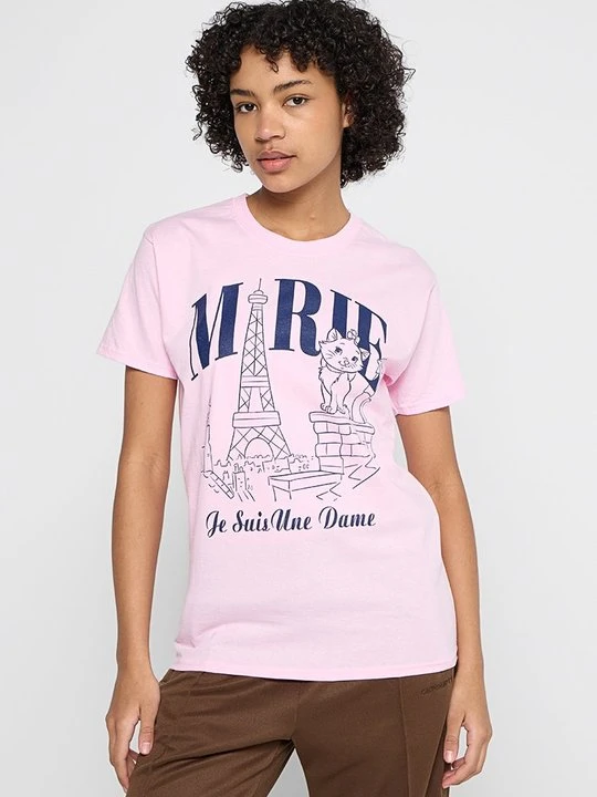 Zdjęcie produktu T-shirt z nadrukiem Disney jasnoróżowy