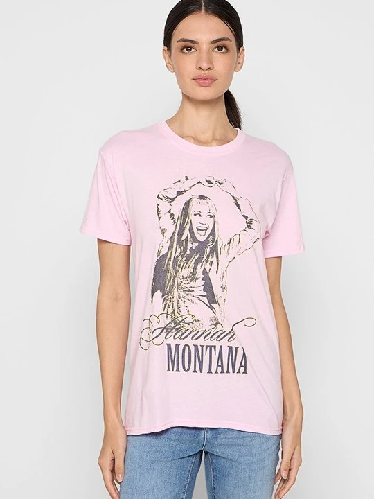 Zdjęcie produktu T-shirt z nadrukiem Disney jasnoróżowy