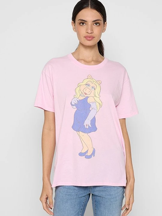 Zdjęcie produktu T-shirt z nadrukiem Disney jasnoróżowy