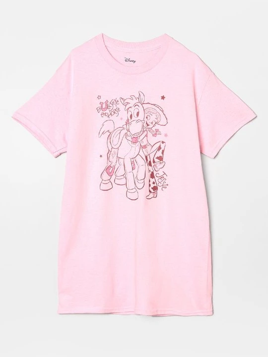 Zdjęcie produktu T-shirt z nadrukiem Disney jasnoróżowy