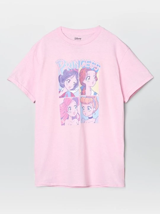 Zdjęcie produktu T-shirt z nadrukiem Disney jasnoróżowy