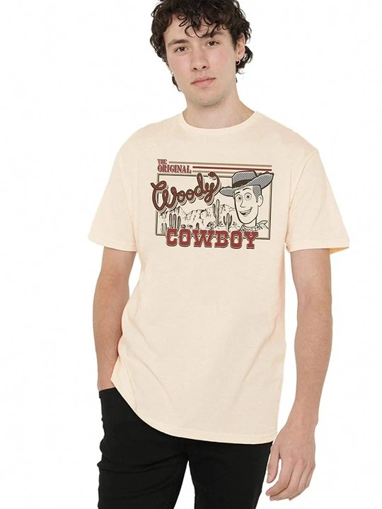 Zdjęcie produktu T-shirt z nadrukiem Disney beżowy