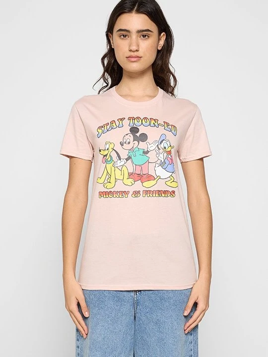 Zdjęcie produktu T-shirt z nadrukiem Disney jasnoróżowy