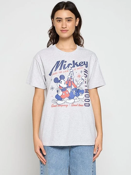 Zdjęcie produktu T-shirt z nadrukiem Disney jasnoszary