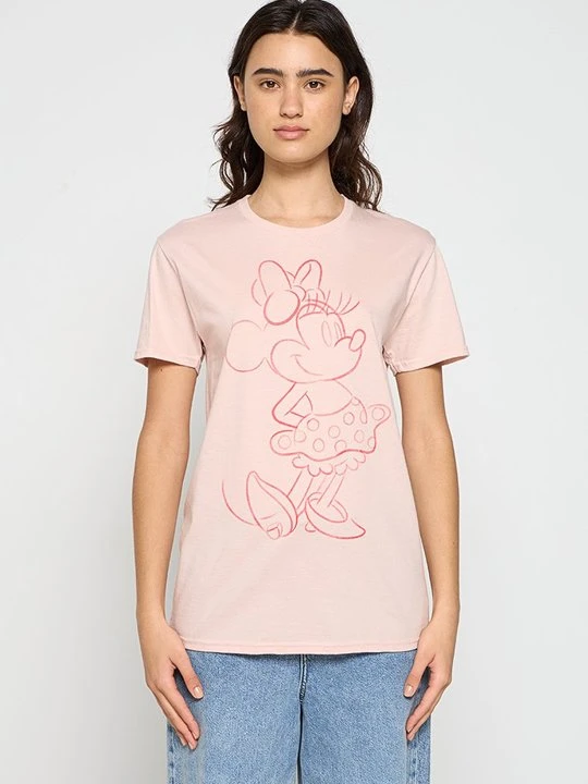 Zdjęcie produktu T-shirt z nadrukiem Disney jasnoróżowy
