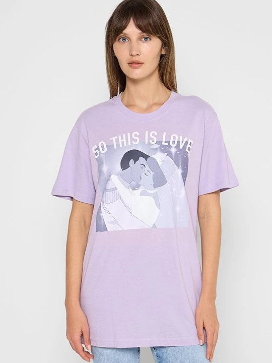 Zdjęcie produktu T-shirt z nadrukiem Disney fioletowy