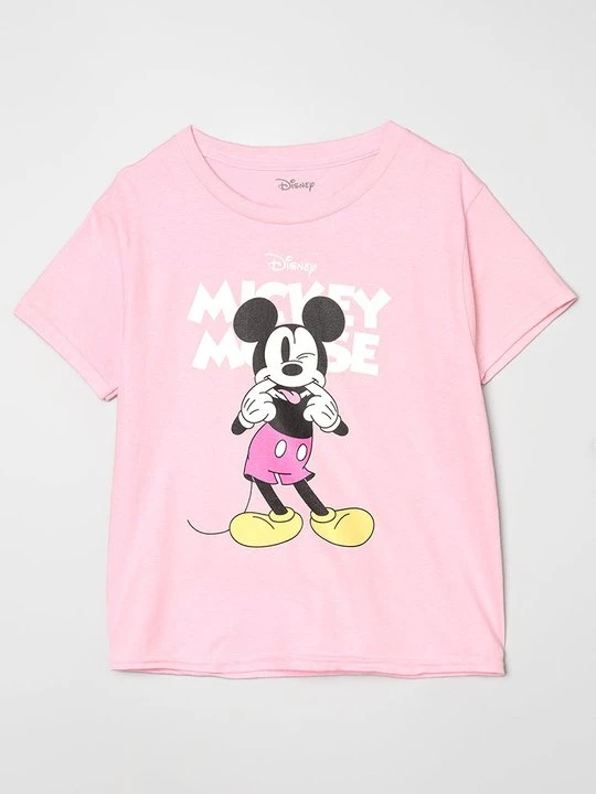 Zdjęcie produktu T-shirt z nadrukiem Disney jasnoróżowy