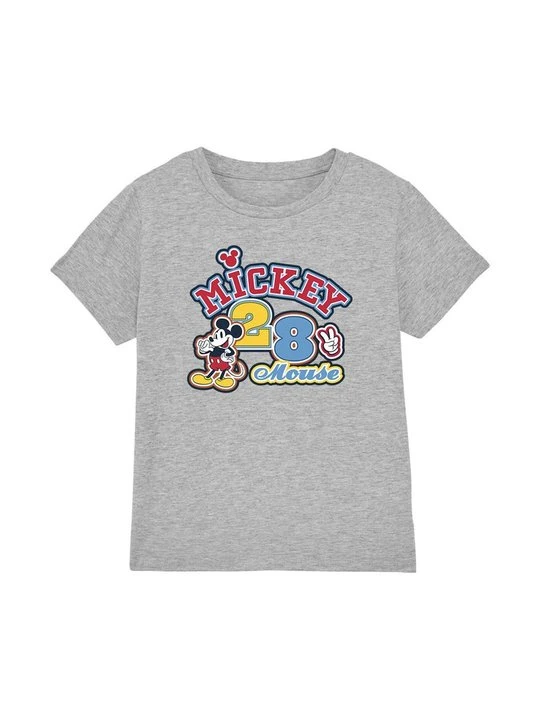 Zdjęcie produktu T-shirt z nadrukiem Disney szary melanż