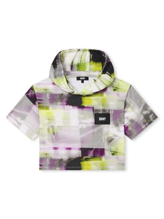 Zdjęcie produktu T-shirt z nadrukiem DKNY fioletowy