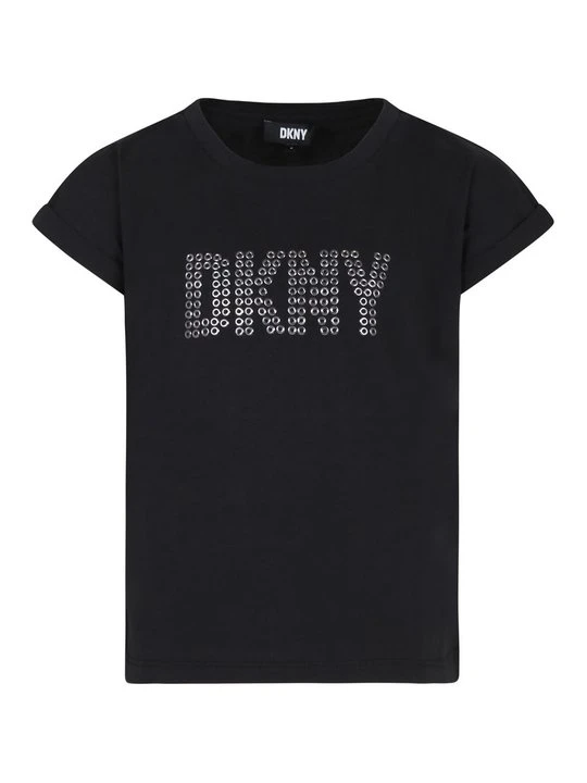 Zdjęcie produktu T-shirt z nadrukiem DKNY czarny