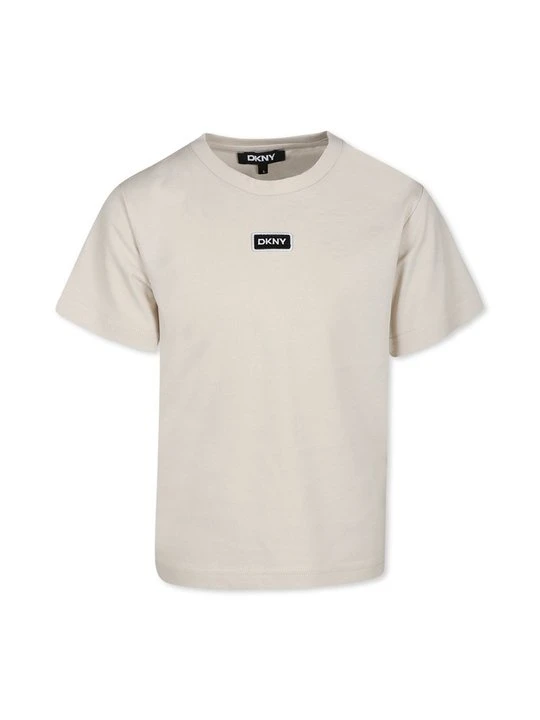 Zdjęcie produktu T-shirt z nadrukiem DKNY beżowy