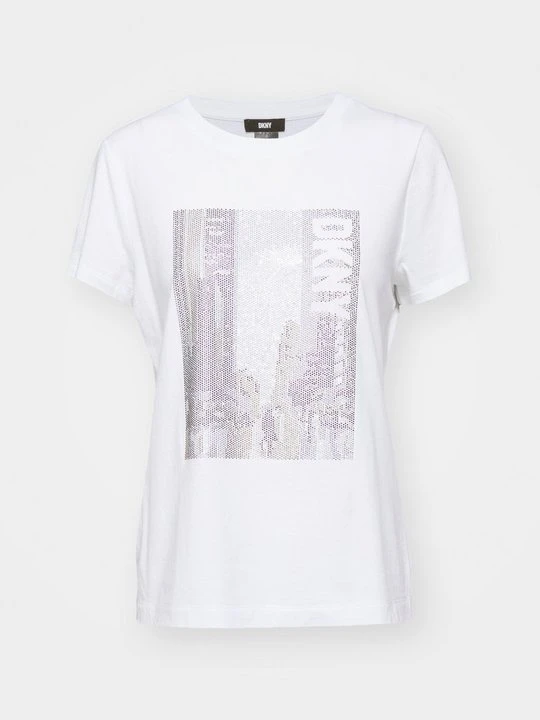Zdjęcie produktu T-shirt z nadrukiem DKNY biały