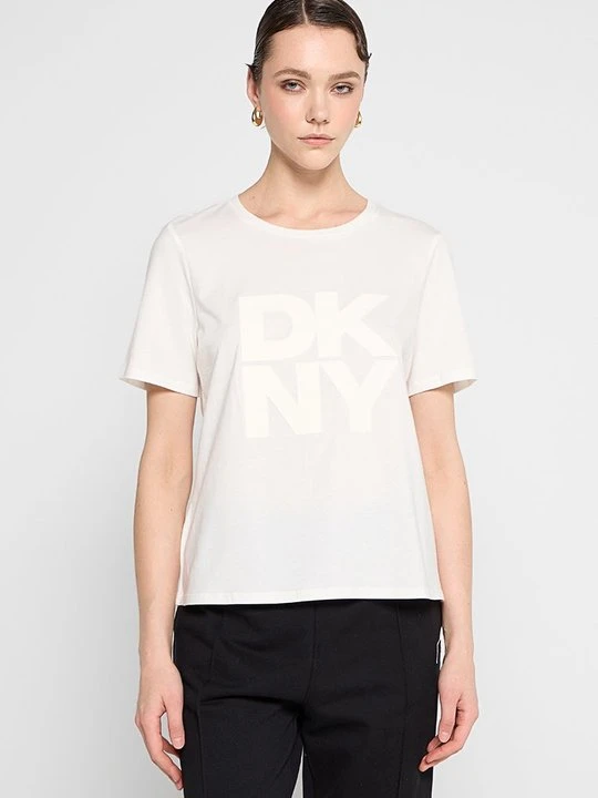 Zdjęcie produktu T-shirt z nadrukiem DKNY biały