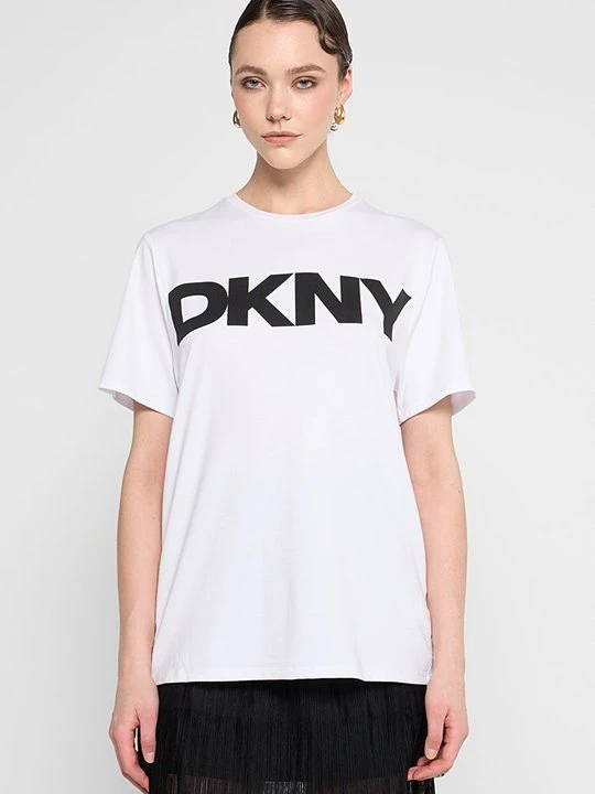 Zdjęcie produktu T-shirt z nadrukiem DKNY biały