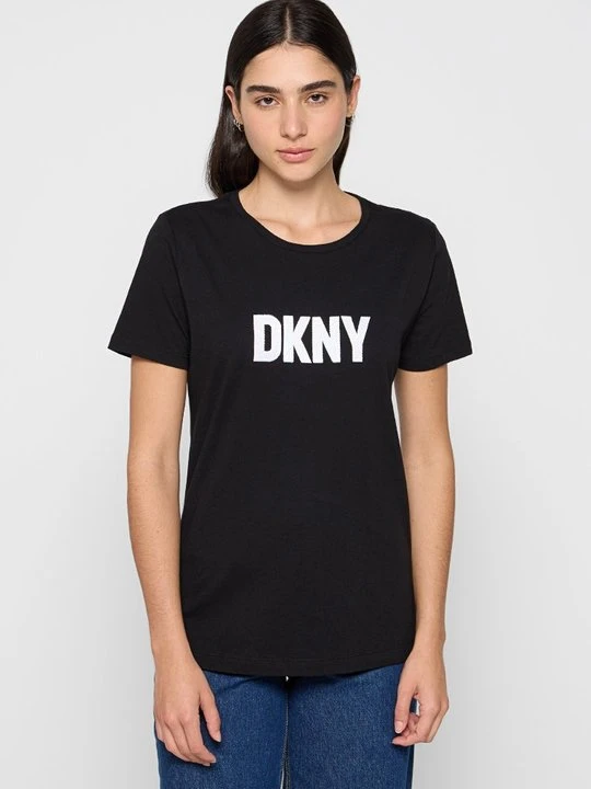 Zdjęcie produktu T-shirt z nadrukiem DKNY czarny