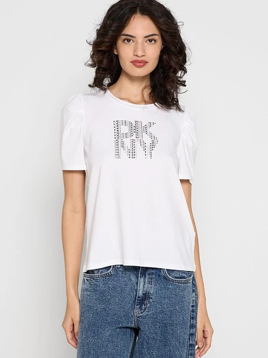 Zdjęcie produktu T-shirt z nadrukiem DKNY biały