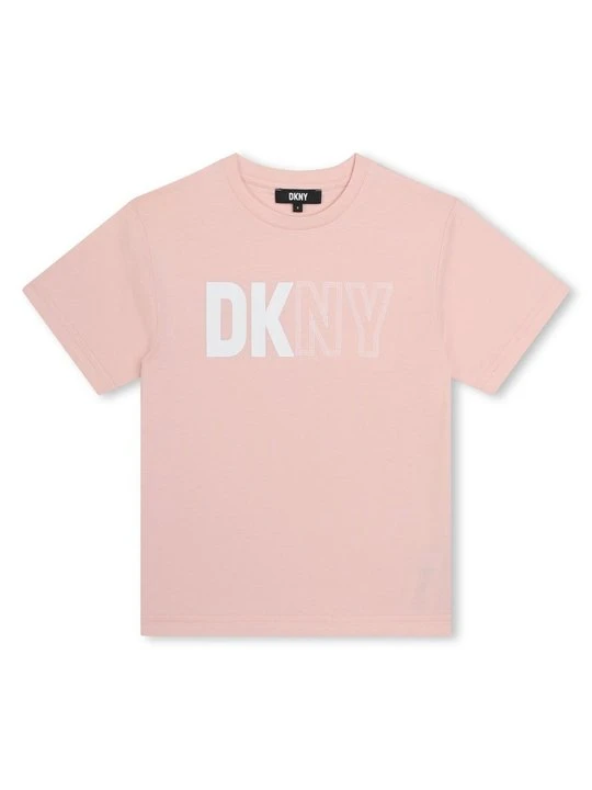 Zdjęcie produktu T-shirt z nadrukiem DKNY różowy