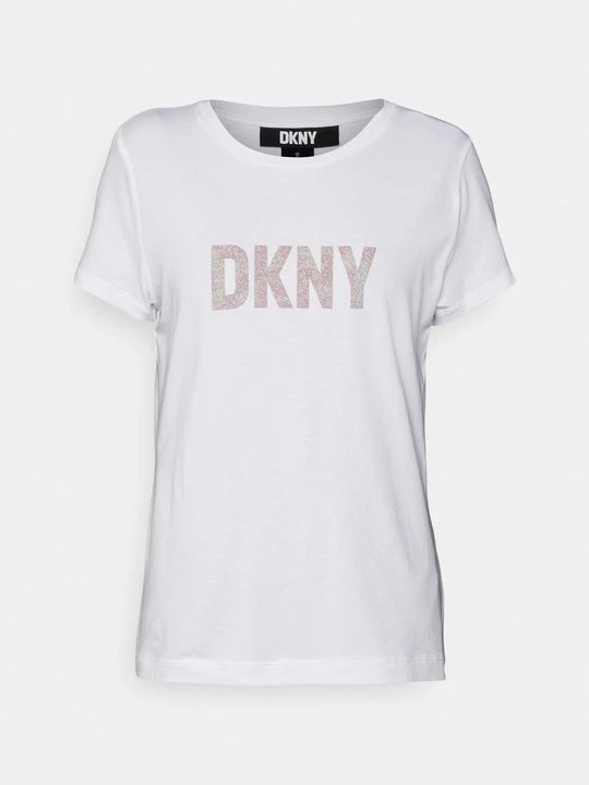 Zdjęcie produktu T-shirt z nadrukiem DKNY biały