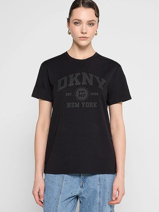 Zdjęcie produktu T-shirt z nadrukiem DKNY czarny