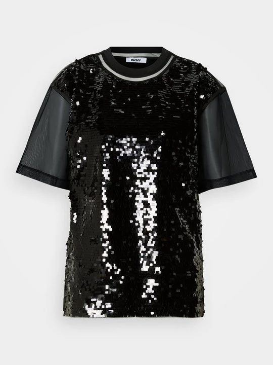 Zdjęcie produktu T-shirt z nadrukiem DKNY czarny