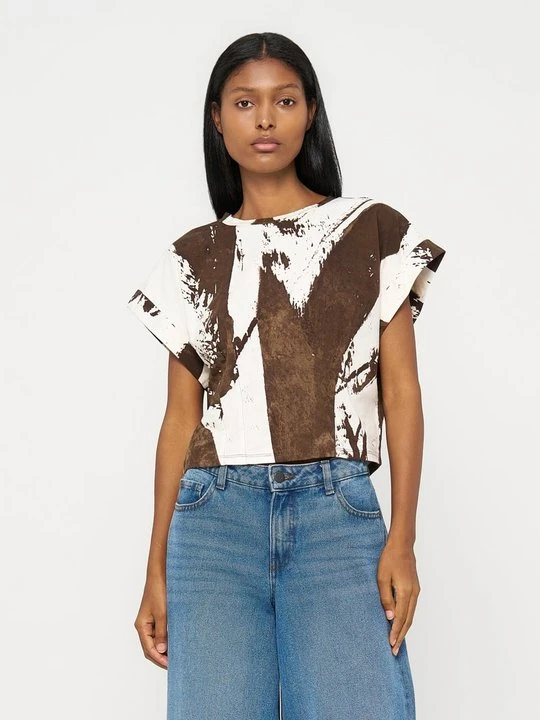 Zdjęcie produktu T-shirt z nadrukiem DKNY