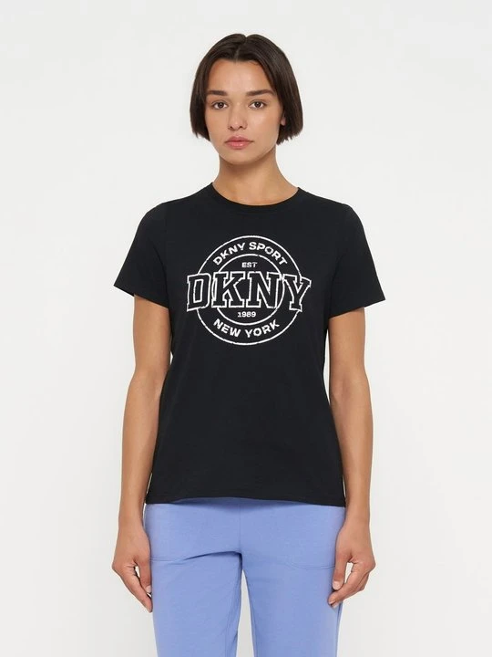 Zdjęcie produktu T-shirt z nadrukiem DKNY czarny