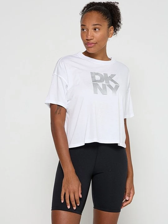 Zdjęcie produktu T-shirt z nadrukiem DKNY biały