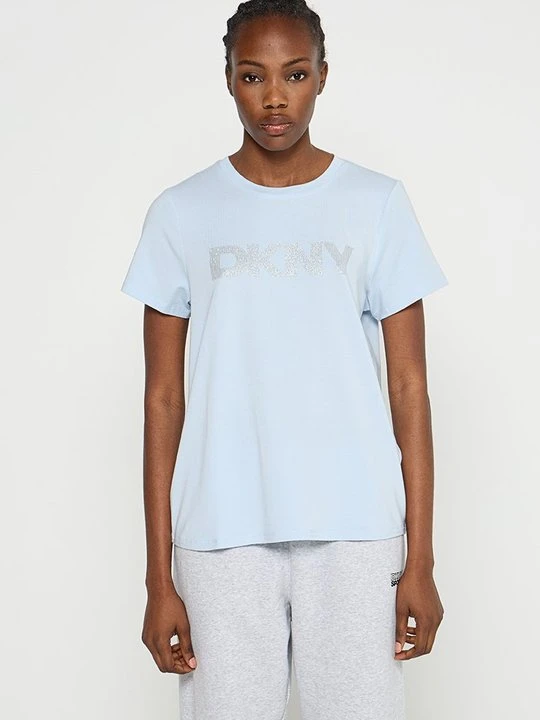 Zdjęcie produktu T-shirt z nadrukiem DKNY niebieski